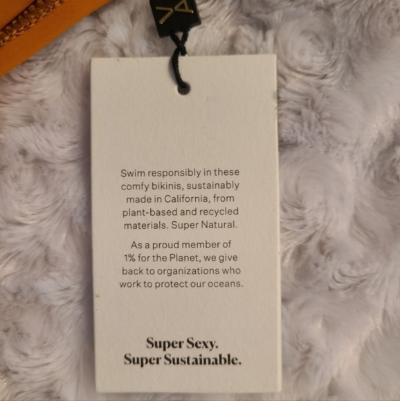 Vitamin A California Cut Bikini Bottom Marigold - Picture 6 of 8